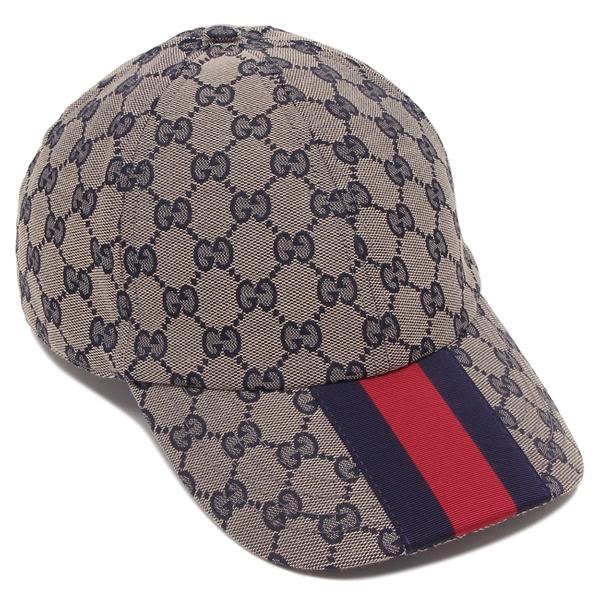 GUCCI グッチ 帽子 オリジナルGG ベースボールキャップ グレー GUCCI グッチ 帽子 オリジナルGG ベースボールキャップ グレー