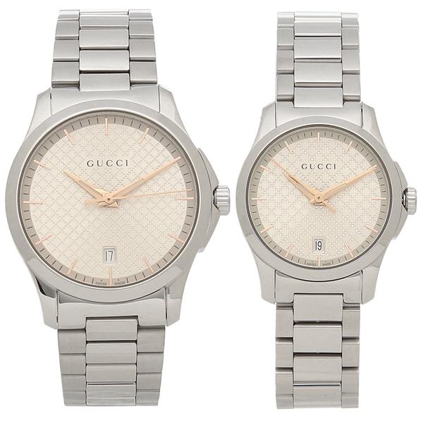 P10 還元 11 5 時 24時 グッチ 腕時計 ペアウォッチ レディース メンズ Gucci Ya Ya シルバー Gu Gucci Pair W8 ブランドショップaxes 通販 Yahoo ショッピング