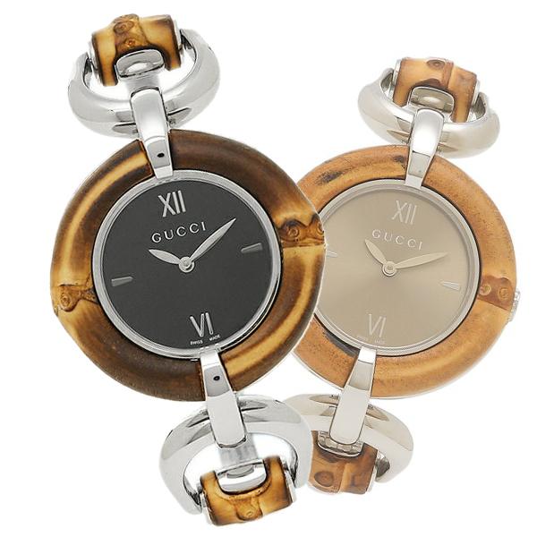 GUCCI（グッチ） 時計 レディース バンブー 34mm クォーツ ブラック