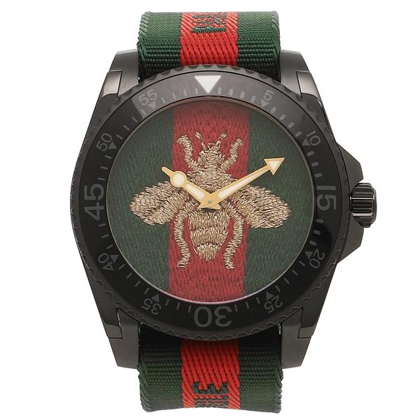 P10 還元 11 1 時 24時 グッチ 腕時計 メンズ Gucci Ya 4587 I86p0 8766 グリーン レッド グリーンウェブ Gu Ya ブランドショップaxes 通販 Yahoo ショッピング