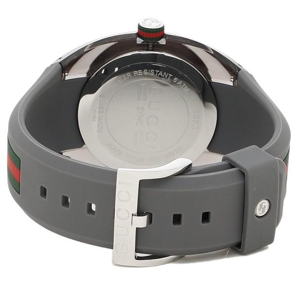 グッチ 腕時計  SYNC  46MM 人気のグレー GUCCI（グッチ） 【OUTLET】グッチ メンズ 時計 SYNC シンク クォーツ