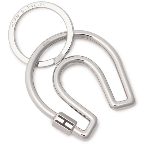 HERMES エルメス キーホルダー ホースシュー ノアール シルバー HERMES エルメス キーホルダー ホースシュー ノアール シルバー