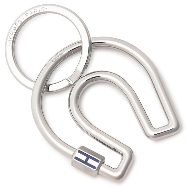 HERMES エルメス キーホルダー ホースシュー ブルー ドゥ HERMES エルメス キーホルダー ホースシュー ブルー ドゥ