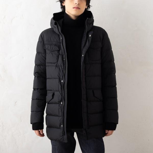 HERNO ヘルノ ダウンジャケット コート ブラック メンズ PI0191U HERNO ヘルノ ダウンジャケット コート ブラック メンズ PI0191U