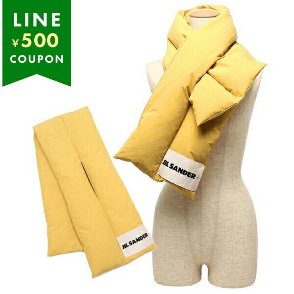 JIL SANDER+ イエローフリンジマフラースカーフ