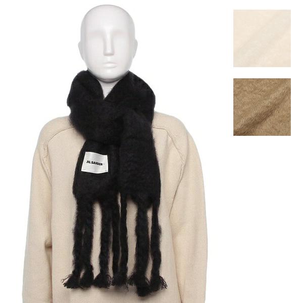 JIL SANDER（ジルサンダー） マフラー ナロー フリンジ モヘア ウール