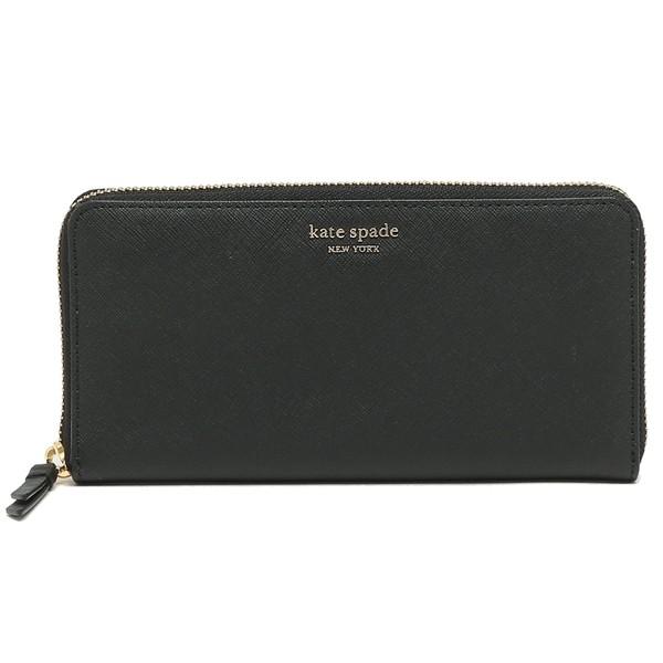 新品 ケイトスペード kate spade 長財布(ラウンドファスナー) SLIM CONTINENTAL WALLET ブラックマルチ ケイトスペード 財布 アウトレット KATE SPADE WLRU5448 001 CAMERON