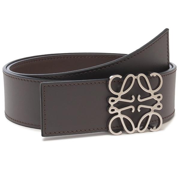 LOEWE ロエベ ベルト リバーシブルアナグラム 4cm グレー メンズ LOEWE ロエベ ベルト リバーシブルアナグラム 4cm グレー メンズ