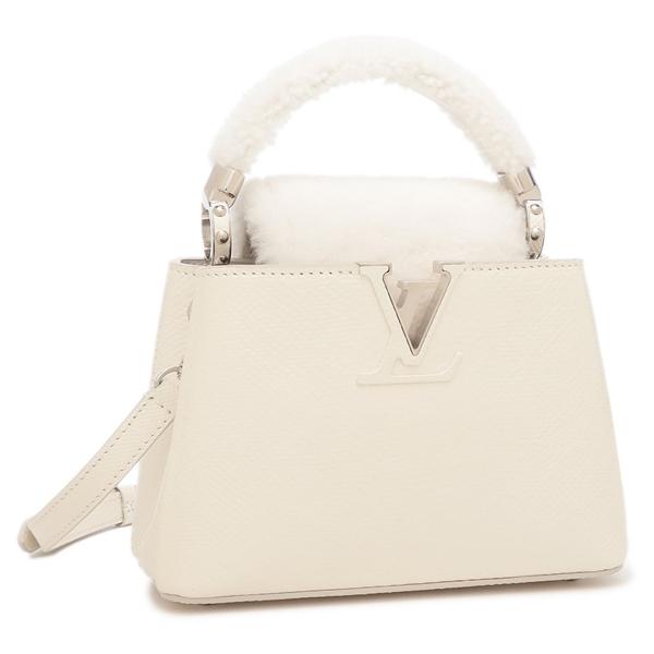 ルイヴィトン ハンドバッグ ショルダーバッグ カプシーヌミニ LVロゴ ミニバッグ ホワイト レディース LOUIS VUITTON M11774 LOUIS VUITTON（ルイ・ヴィトン） ハンドバッグ ショルダーバッグ