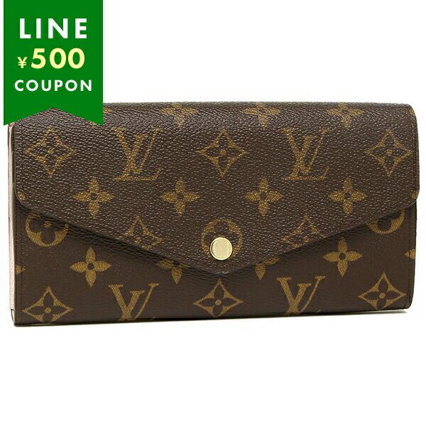 ルイヴィトン 長財布 LOUIS VUITTON M62235 ブラウン/ピンク