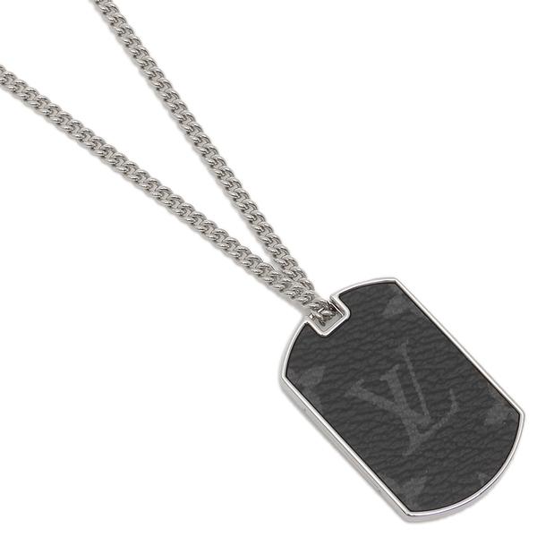 Louis シルバー Vuitton アクセサリー ブラック メンズ Lv M63640 ブランドショップaxes M63640 メンズアクセサリー ルイヴィトン ネックレス Vuitton シルバー 正規品販売衝撃価格