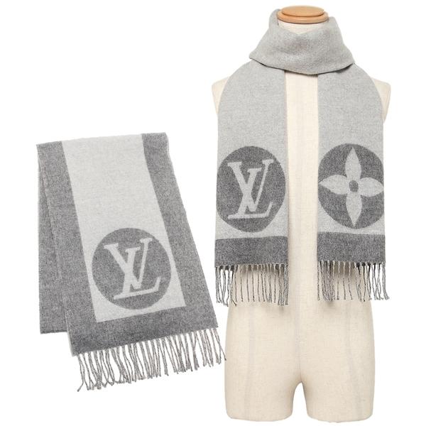 P10 還元 2 21 ルイヴィトン マフラー メンズ レディース ユニセックス Louis Vuitton M グレー Lv M Axes 通販 Yahoo ショッピング