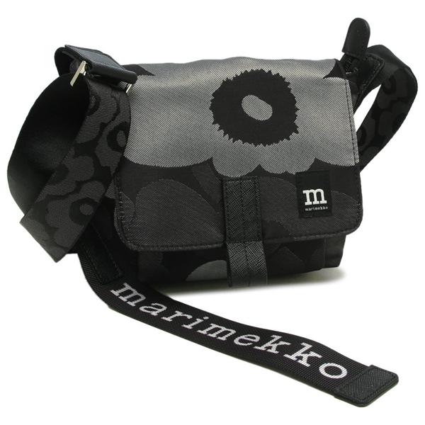マリメッコ ショルダーバッグ ウニッコ 花柄 ミニバッグ グレー ブラック レディース MARIMEKKO 094808 990 marimekko（マリメッコ） ショルダーバッグ ウニッコ 花柄 ミニバッグ