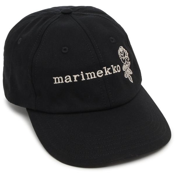 マリメッコ キャップ 帽子 ロゴ バラ ブラック メンズ レディース ユニセックス MARIMEKKO 094893 999 marimekko（マリメッコ） キャップ 帽子 ロゴ バラ ブラック メンズ
