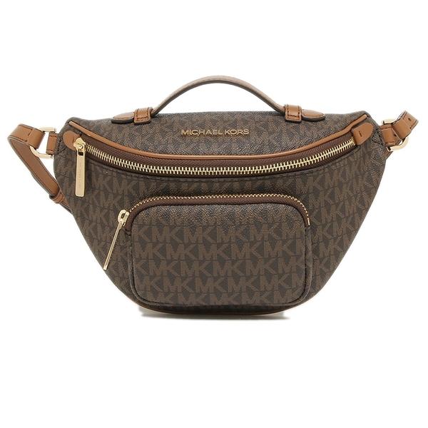 マイケルコース ボディバッグ ウエストポーチ ブラウン MICHAEL KORS マイケルコース ボディバッグ 美品 ブラウン PVC