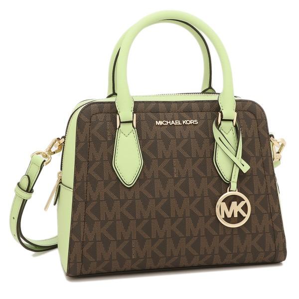 MICHAEL KORS マイケルコース 2way レザー ★ ハンドバッグ ショルダーバッグ キャメル AI1612 鞄/232