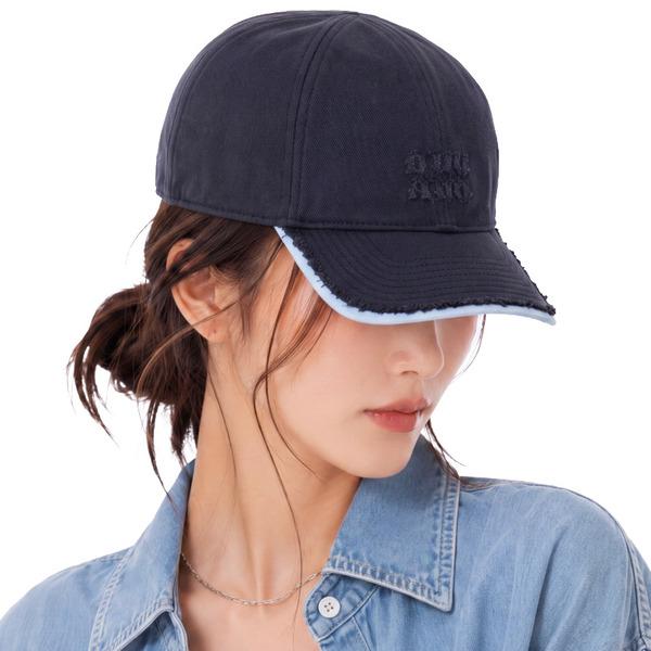 ミュウミュウ キャップ カペリ ドリル ポプリン ベースボールキャップ ネイビー ブルー レディース MIU MIU 5HC369 2CWL F0G6N