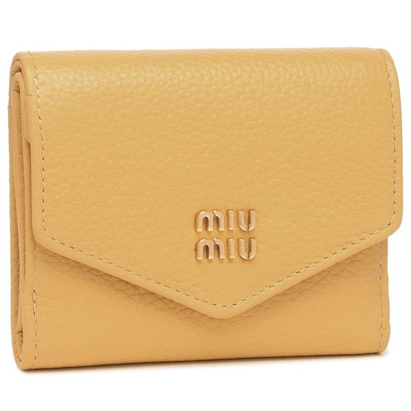 miu miu（ミュウミュウ） 三つ折り財布 ヴィッテロダイノレザー ミニ 