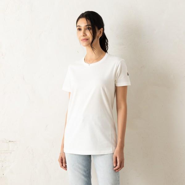 MONCLER モンクレール Tシャツ カットソー ホワイト レディース MONCLER モンクレール Tシャツ カットソー ホワイト レディース