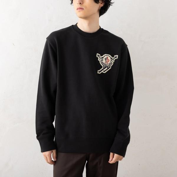 MONCLER モンクレール スウェット ブラック メンズ 8G00016 MONCLER モンクレール スウェット ブラック メンズ 8G00016