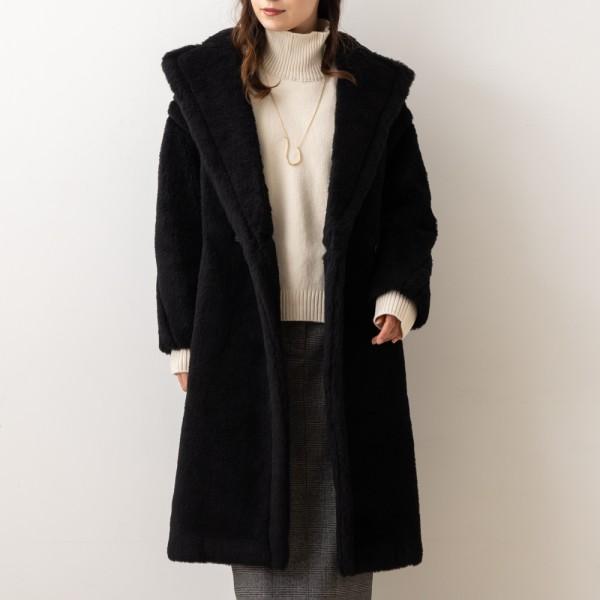 Max Mara マックスマーラ コート テッドガール ブラック Max Mara マックスマーラ コート テッドガール ブラック