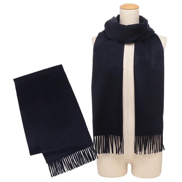 Max Mara　テディベア ストール　マフラー　ネイビー Max Maraテディベア ストールマフラーネイビー