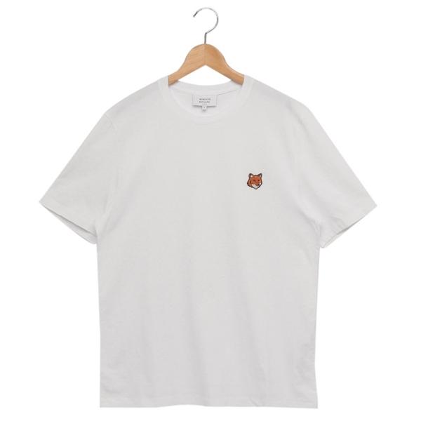 メゾンキツネ Tシャツ カットソー フォックスヘッド ホワイト メンズ MAISON KITSUNE PM00107 KJ7026 P100 MAISON KITSUNE（メゾン キツネ） Tシャツ カットソー フォックス