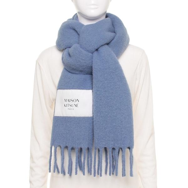 MAISON KITSUNE（メゾン キツネ） マフラー ブルー レディース MAISON
