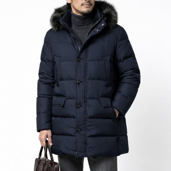 【極上美品】MooRER ムーレー ダウンコート ネイビー MOORER（ムーレー） ダウンジャケット コート バルビエリ ネイビー