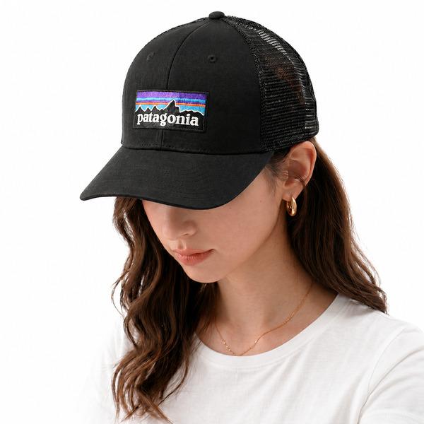 パタゴニア キャップ P-6ロゴ トラッカーハット メッシュCAP ブラック メンズ レディース ユニセックス PATAGONIA 38283 BLK