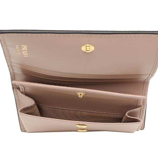 プラダ DAINO COLOUR 2つ折り1MV204 2BG5 FOLJ4 プラダ 二つ折り財布 ダイノカラー ミ財布 レディース PRADA