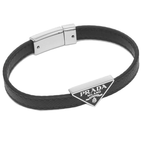 P10 還元 7 6 10 00まで プラダ ブレスレット アクセサリー サフィアーノレザー バングル ブラック メンズ レディース Prada 2ib2 053 F0002 Pr 2ib53f0002 Axes アクセス Yahoo 店 通販 Yahoo ショッピング