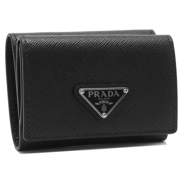 PRADA プラダ 三つ折り財布 サフィアーノトライアングル ミニ PRADA プラダ 三つ折り財布 サフィアーノトライアングル ミニ