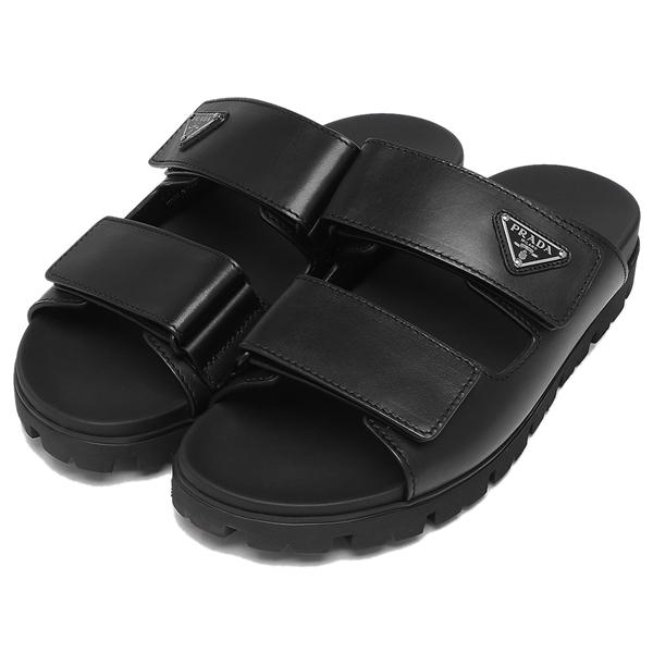 PRADA プラダ サンダル ミュール レザーストラップサンダル PRADA プラダ サンダル ミュール レザーストラップサンダル