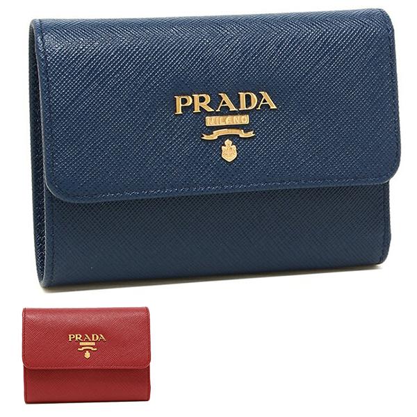 【美品】PRADA プラダ サフィアーノメタル 三つ折り財布 1MH025 楽天市場】【ギフト ラッピング無料】プラダ 三つ折り財布