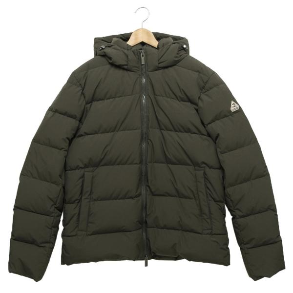 美品　pyrenex ピレネックス　ノーカラーダウンジャケット　カーキ　38 Pyrenex（ピレネックス） ダウンジャケット コート スプートニック