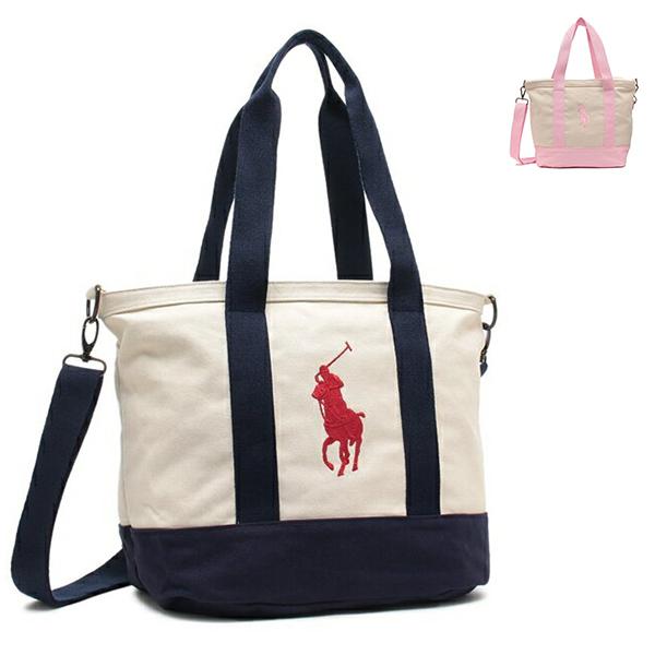 新品未使用[ポロラルフローレン]トートBIG PONY コットンショルダー POLO RALPH LAUREN（ポロ・ラルフローレン） ラルフローレン トート