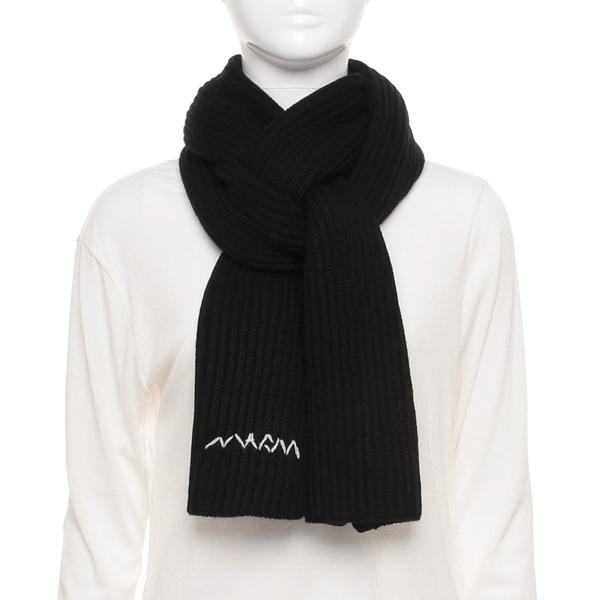 MARNI（マルニ） マフラー ロゴ刺繍入り レディース 大人も可 ブラック