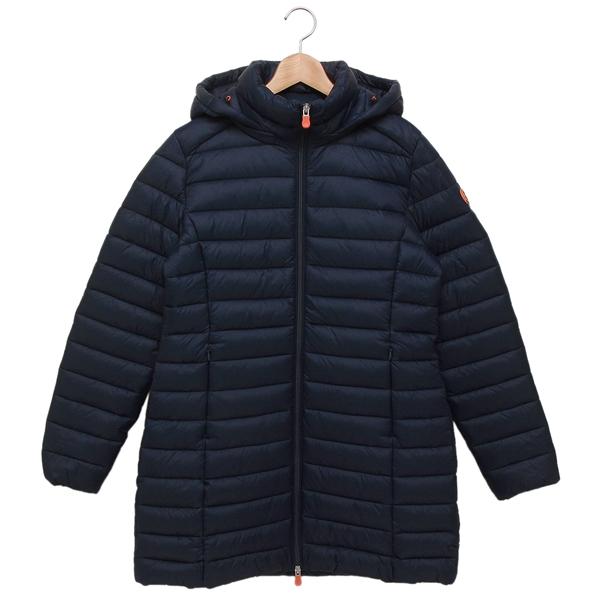セーブザダック ダウンジャケット コート キャロル ネイビー  