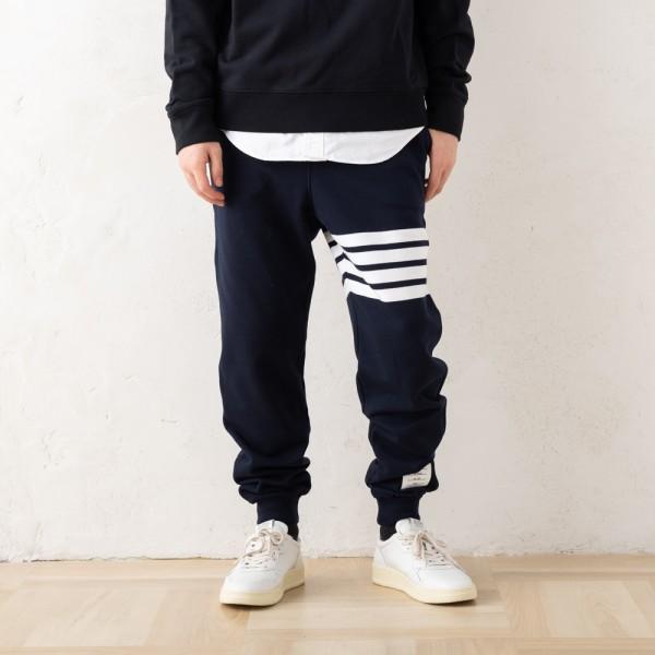 THOM BROWNE トムブラウン パンツ スウェットパンツ ネイビー THOM BROWNE トムブラウン パンツ スウェットパンツ ネイビー