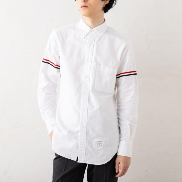 THOM BROWNE トムブラウン シャツ ブラウス ホワイト メンズ THOM BROWNE トムブラウン シャツ ブラウス ホワイト メンズ