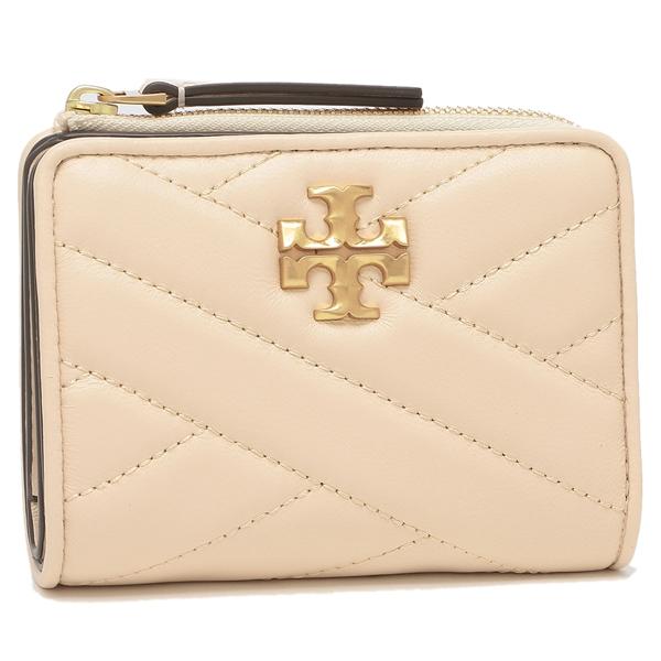 TORY BURCH トリーバーチ 二つ折り財布 キラシェブロン ベージュ TORY BURCH トリーバーチ 二つ折り財布 キラシェブロン ベージュ