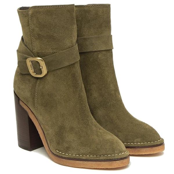 【訳ありアウトレット】トッズ ブーツ ショートブーツ カーキグリーン レディース TODS XXW76C0DF60 RE0 V622 KHAKI【ラッピング不可商品】