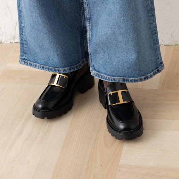 TOD'S トッズ ローファー オックスフォード Tタイムレス ロゴ T TOD'S トッズ ローファー オックスフォード Tタイムレス ロゴ T
