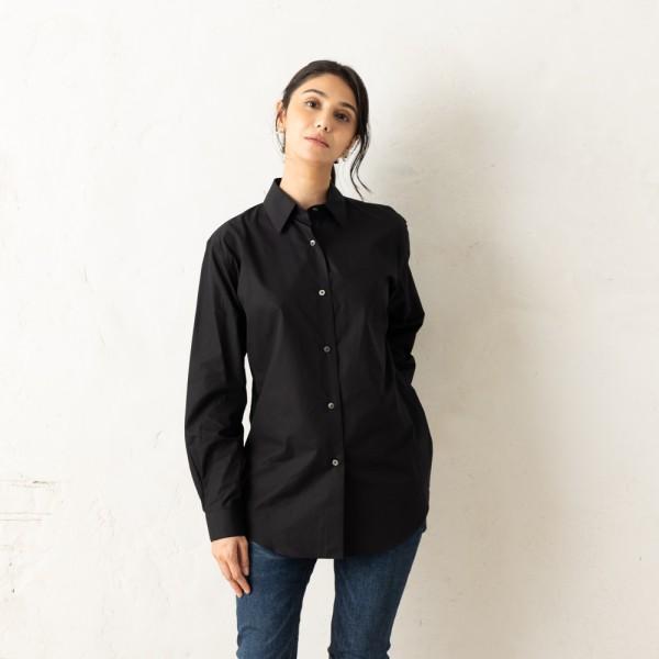 ザ ロウ シャツ ロングシャツ ブラガ ブラック レディース THE ROW 