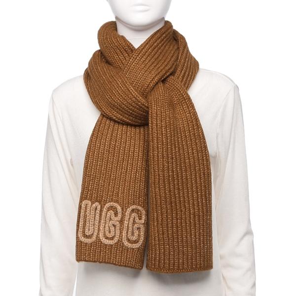 アグ マフラー チャンキー クラフテッド リブ スカーフ ニットマフラー ブラウン レディース UGG 102787 DEC アグ マフラー チャンキー クラフテッド リブ スカーフ ニットマフラー