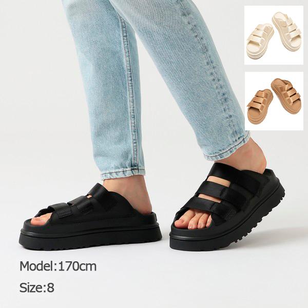 UGG W GOLDENGLOW SLIDE 厚底サンダル UGG Australia（アグオーストラリア） サンダル UGG/アグ W GOLDENGLOW