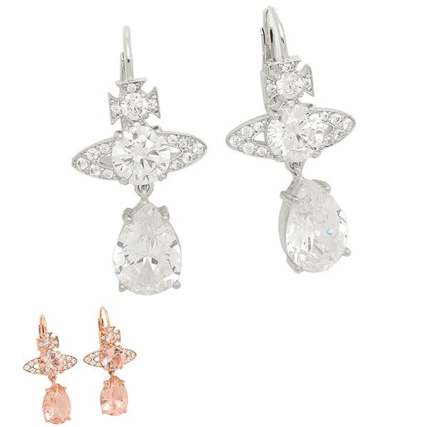 ヴィヴィアンウエストウッド　ドロップ　ピアス MINI BAS RELIEF ドロップピアス(シルバー)（レディース