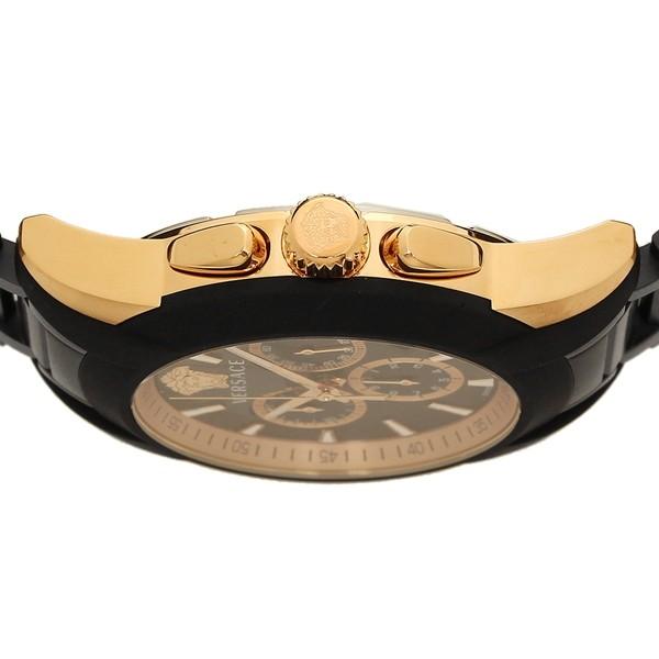 P10 還元 3 8 0時 24時 ヴェルサーチ 腕時計 内祝い メンズ Versace ピンクゴールド Vem ブラック