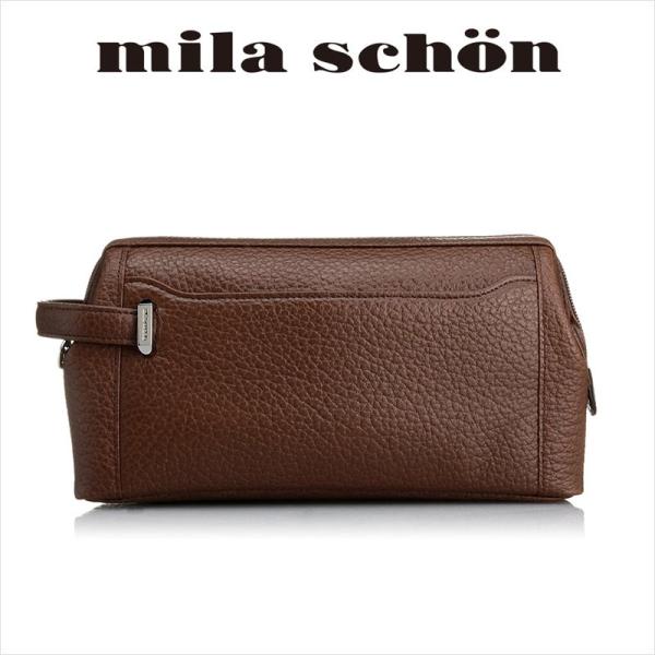 mila schon（ミラショーン） セカンドバッグ メンズ 本革 ネロ 197207
